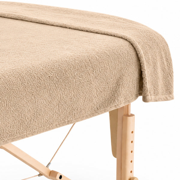 ZenGrowth Serenza microvezel massage handdoek 100 x 220cm zandbeige