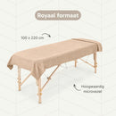 ZenGrowth Serenza microvezel massage handdoek 100 x 220cm zandbeige