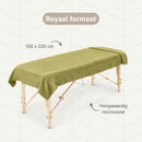 ZenGrowth Serenza microvezel massage handdoek 100 x 220cm olijfgroen licht