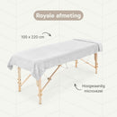 ZenGrowth Serenza microvezel massage handdoek 100 x 220cm wit