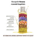 Verana 100% natuurlijke gezichtsmassageolie Lavendel Grapefruit 250ml
