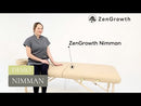 ZENGROWTH Inklapbare Massagetafel Nimman Zwart 71cm
