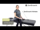 ZENGROWTH Inklapbare Massagetafel Athlete Zwart 63.5cm