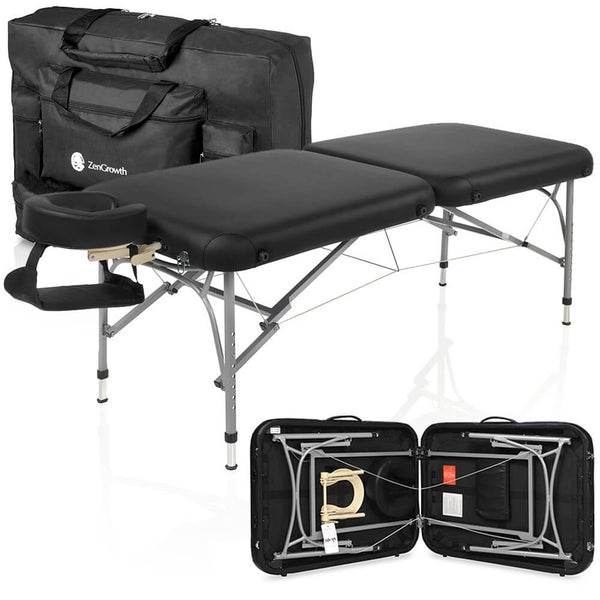 Tweedekans ZENGROWTH Massagetafel Artarmon II Zwart 71cm