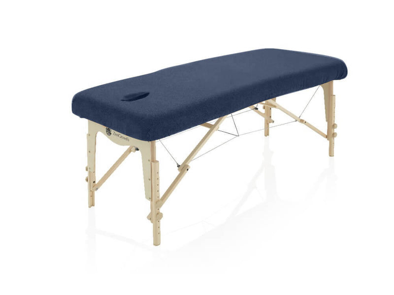 Badstof Hoeslaken Massagetafel Marineblauw met uitsparing ZENGROWTH