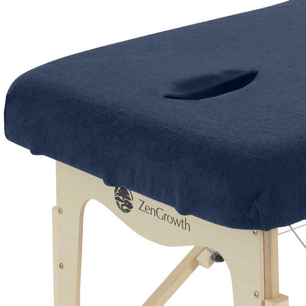 Badstof Hoeslaken Massagetafel Marineblauw met Uitsparing